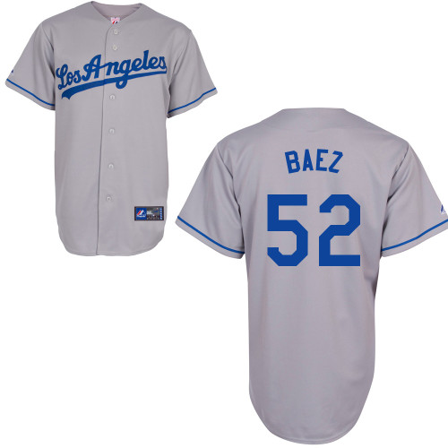 Pedro Baez #52 mlb Jersey-L A Dodgers Women's Authentic Road Gray Cool Base Baseball Jersey